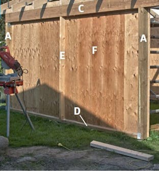 Kryssfinerplate til isolert bod Kryssfinerplate settes på innsiden av isolert bod